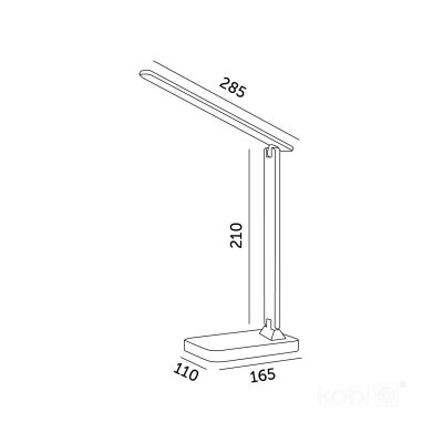 Lampka biurkowa LED NOBLITE RGB 7W 3CCT czarna LED2B