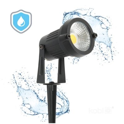 Lampa ogrodowa LED BLAKE 5W 3000K IP65 czarna Kobi