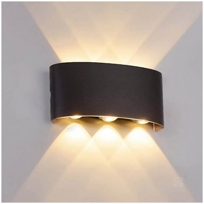 Kinkiet ogrodowy LED LUMEPRA 6W 3000K IP54 czarny Kobi