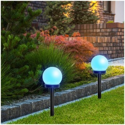 Słupek ogrodowy Solar LED SPHERE G2 10cm RGB IP44 LED2B