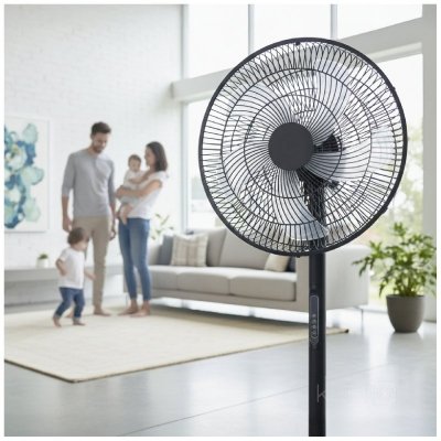 Wentylator podłogowy VIENTO-R 40W  czarny Kobi Windstar