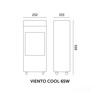 Klimator ewaporacyjny VIENTO COOL 65W biały Kobi Windstar
