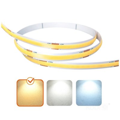 Taśma LED TRAMO 320 COB 5m 3000K 24V IP65 Kobi Premium