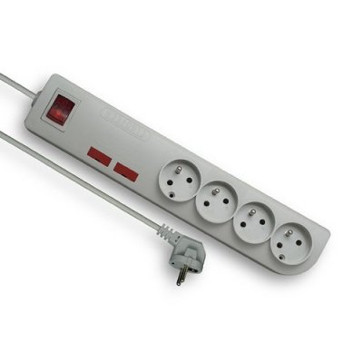 Przedłużacz przepięciowy PSF2 4gn/1,5m/Zu+W/1mm szary Elgotech