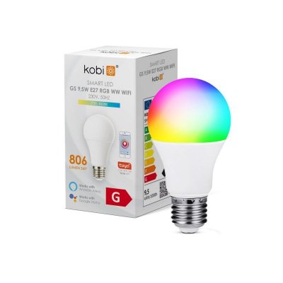 Żarówka Smart LED GS 9,5W E27 RGB WW WIFI Kobi