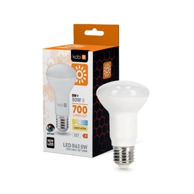 Żarówka LED R63 8W E27 3000K Kobi