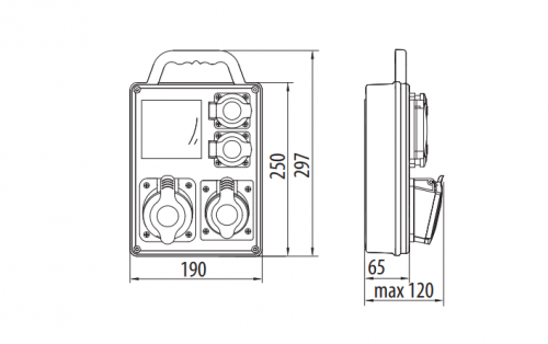 Rozdzielnica R-BOX SLIM B.SLIM-4S-2 Pawbol