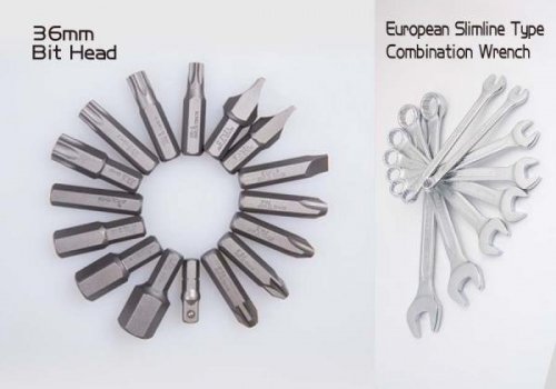 ZESTAW NARZĘDZI 83 cz. NASADKI 1/4&quot;+1/2&quot; 4 -32mm 6-kąt. Z GRZECHOTKAMI, KLUCZE, BITY, LATARKA, WALIZKA King Tony