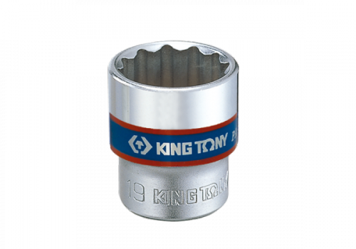 NASADKA KRÓTKA 3/8&quot; 7mm x 27mm, 12-kąt. Cr-V King Tony