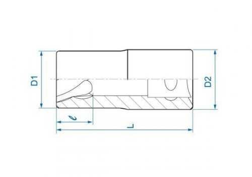 NASADKA 1/2&quot; DO USZKODZONYCH ŚRUB M22 King Tony