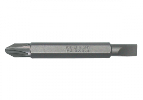 BIT DWUSTRONNY 1/4&quot; KRZYŻAK No.2 / PŁASKI 5,5 x 1,0 x 60mm King Tony