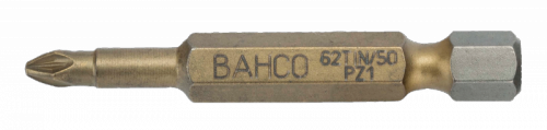 Bit udarowy 1/4&quot; powlekany TIN PZ1x50 mm, 5 szt. BAHCO