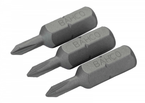Bit 1/4&quot; PH0x25 mm, 3 szt. BAHCO