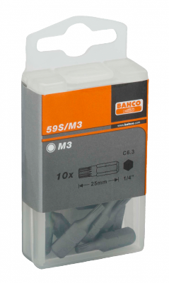 Bit 1/4&quot; do śrub XZN M4x25 mm, 10 szt. BAHCO