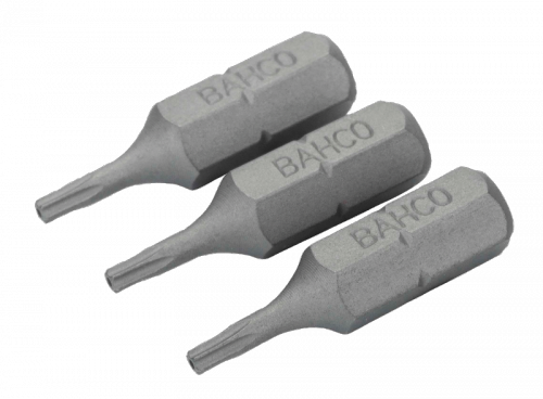 Bit 1/4&quot; do śrub TORX, z otworem TR8x25 mm, 3 szt. BAHCO