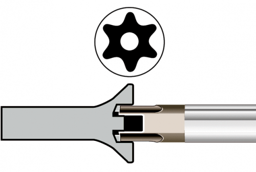 Wkrętak TORX z otworem TR20 100 mm SB BAHCO