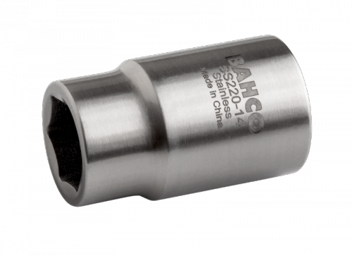 Nasadka 1/4&quot; 6-kątna 12 mm ze stali nierdzewnej BAHCO