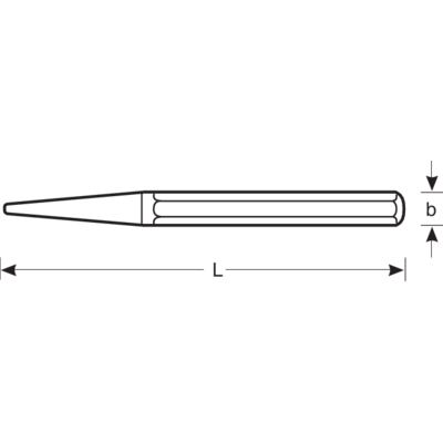 Punktak 6-kątny SB 4 mm x 120 mm BAHCO