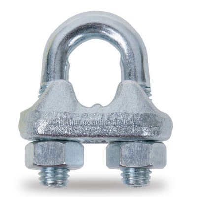 Zacisk linowy kabłąkowy stalowy ocynkowany 5 mm (3/16&quot;) Robur