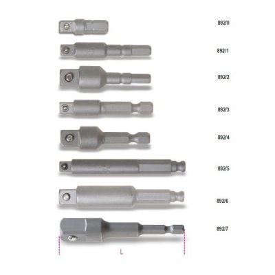 Adapter do nasadek 3/8&quot; z chwytem 5/16&quot;, dł. 75 mm, 892 Beta