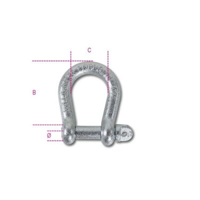 Szakla okrągła ocynkowana 18 mm WLL 950 kg Robur