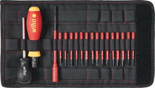 Zestaw wkrętaków dynamometrycznych TorqueVario®-S 18-części VDE  Wiha