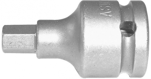 Udarowa nasadka wkretakowa 1/2&quot; do srub zlbem z gniazdem szesciokatnym 6mm ASW
