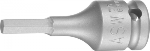 Udarowa nasadka wkretakowa 3/8&quot; do srub z lbem z gniazdem 6-kat.8mm ASW