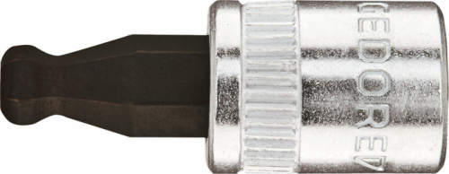 Nasadka wkrętakowa 1/4&quot; IMBUS z główką kulistą, 4x28mm,  GEDORE