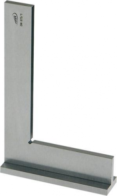 Kątownik ze stopką DIN875/IB 75x50mm, ze stali nierdzewnej HP