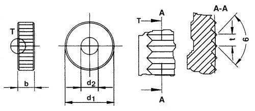 Rolka do radełkowania DIN403 PM AA 15x4x4mm, podziałka 1 mm QUICK