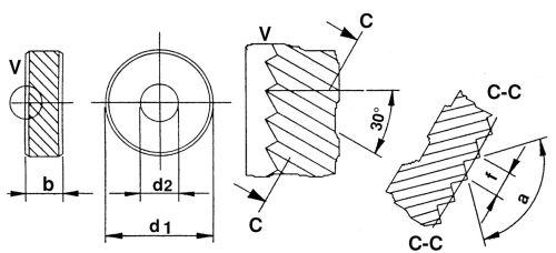 Rolka do radełkowania PM BL30 14,5x3x5mm, podziałka 0,4 mm QUICK