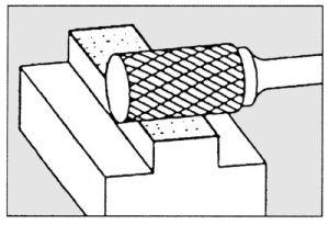 Frez trzpieniowy 1020,stal nier.6mm10x20mmze stopow tward,cylindr, Pferd