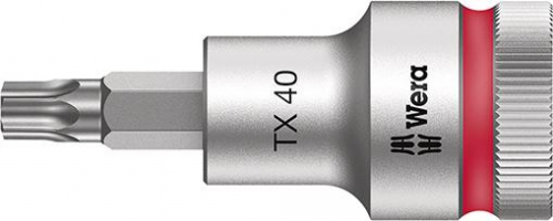 Nasadka wktetakowa 1/2&quot;z funkcja przytrzym. do srub z lbem z gniazdemTORX 40x60mm Wera