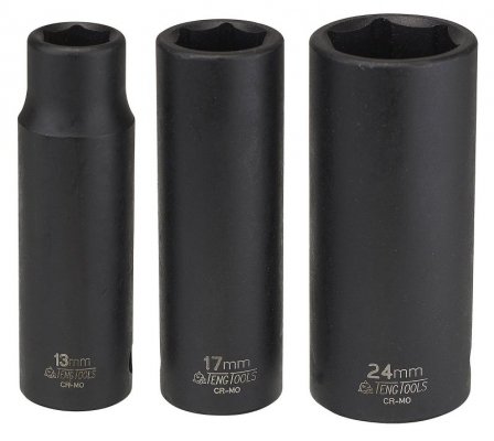 Nasadka udarowa długa cienkościenna 1/2&quot; 19 mm ANSI Teng Tools