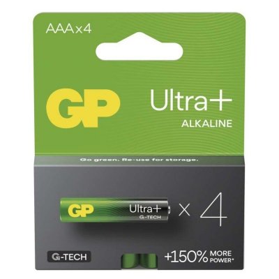 GP Bateria alkaliczna ULTRA PLUS AAA (LR03) 4PP
