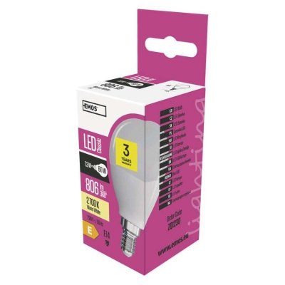 Żarówka LED Classic Mini Globe / E14 / 7,3 W (60 W) / 806 lm / ciepła biel
