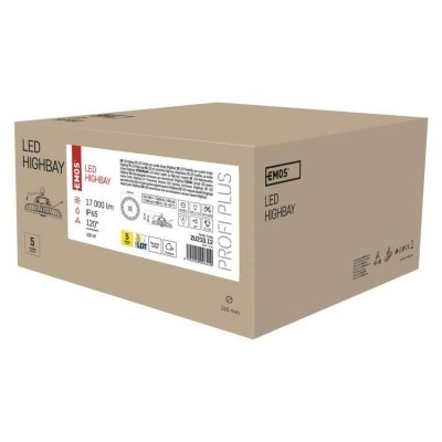 Oprawa przemysłowa LED HIGHBAY ASTER 100W, 120°