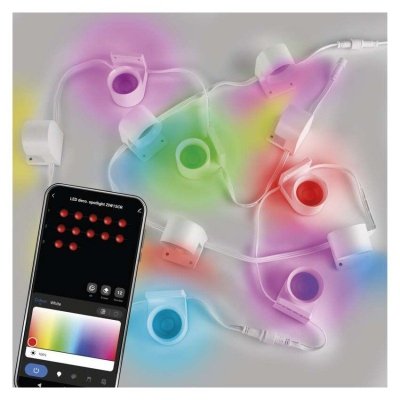 GoSmart Oświetlenie punktowe LED RGB IC + CCT, 255 cm, 12 części, 7 W, ściemnialne, WiFi