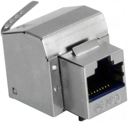 Gniazdo STP RJ45 kat.5e keystone niebieskie