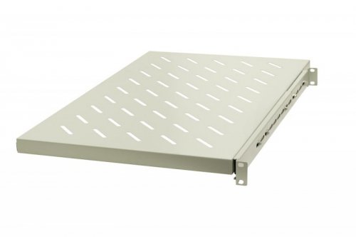 Półka ruchoma 19&#039;&#039;, 1U, pod klawiaturę, gł.270/295mm, RAL7044 (szary)