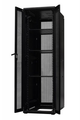 Szafa serwerowa ramowa stojąca EmiterNet Top-S, 42U, drzwi przód/ tył blacha perforowana, 600x1000x1980mm (szer./gł./wys.) (w ze