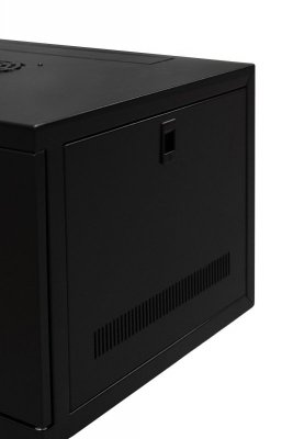 Szafa wisząca lekka niedzielona 19&#039;&#039; 4U, drzwi blacha/szkło, 550×450×230mm szer./gł./wys. (w zestawie: komplet śrub mo