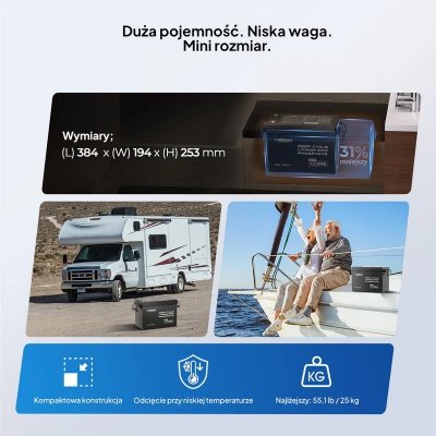 Akumulator Renogy Core Mini 12V 300Ah LiFePO₄