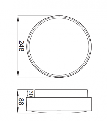 Oprawa oświetleniowa DIONE LED D.3140SM-BN-13W Pawbol
