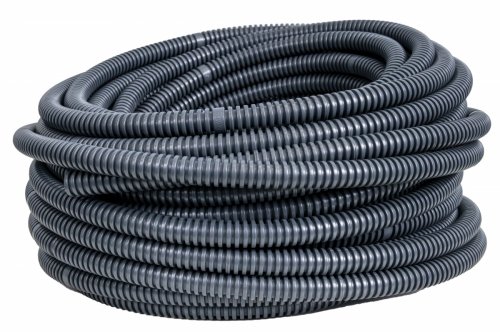Rura karbowana czarna 16/11 PCV 750N z pilotem 6160-50/750P Pawbol (50mb)