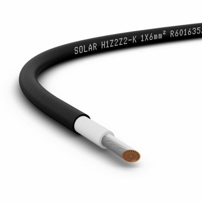 Kabel fotowoltaiczny H1Z2Z2-K-6MM2/100M, 1x6mm2, 0,6/1kV (czarny, 100m)