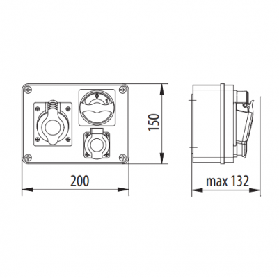 Rozdzielnica R-BOX 190R B.18.190-2R Pawbol