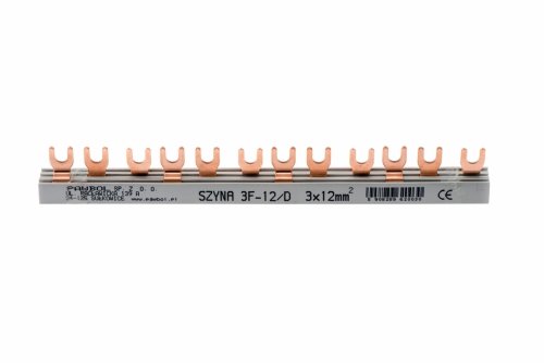 Szyna łączeniowa widełkowa 3‑faz. 12mm2 12 modułów E.4037A Pawbol