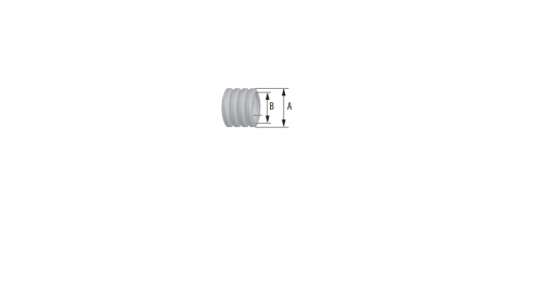 Rura karbowana szara 25/19 320N PCV 6102A-50P Pawbol (50mb)